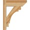 Ekena Millwork Merced Slat Rough Sawn Outlooker, Western Red Cedar, 6"W x 16"D x 20"H OUT06X16X20MRC06RWR - alternate 2